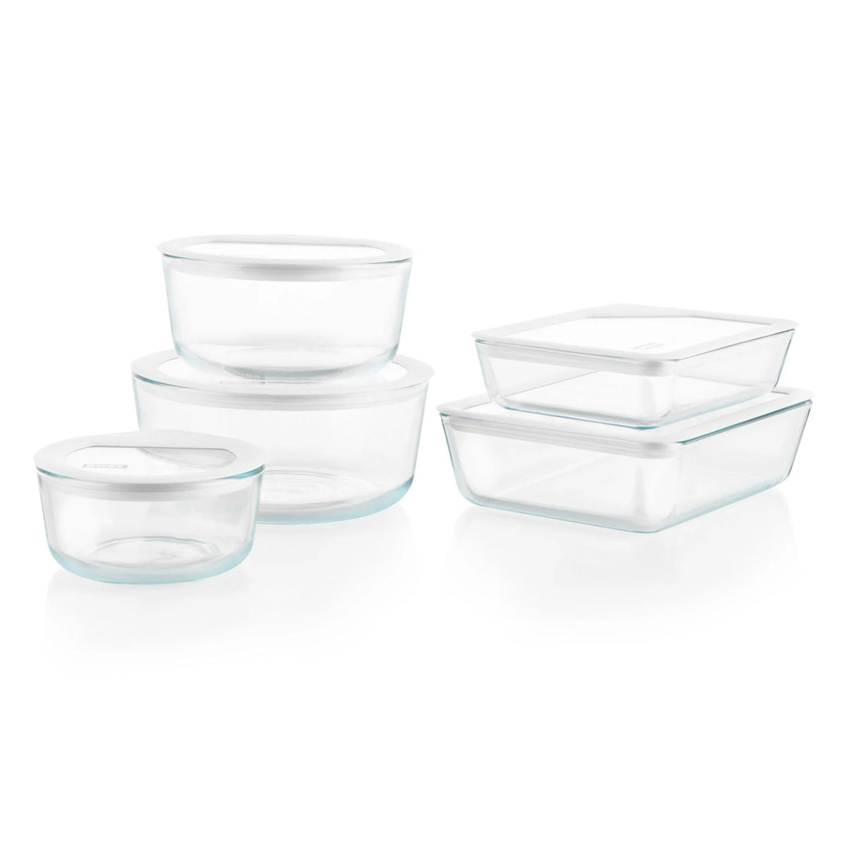 Pyrex® Ultimate 10-Piece Glass Storage Set with Glass Lids