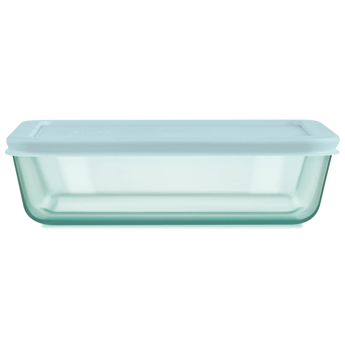 Pyrex® Simply Store® Tinted Glass 6-cup Rectangle Storage Container with Lid, Aqua