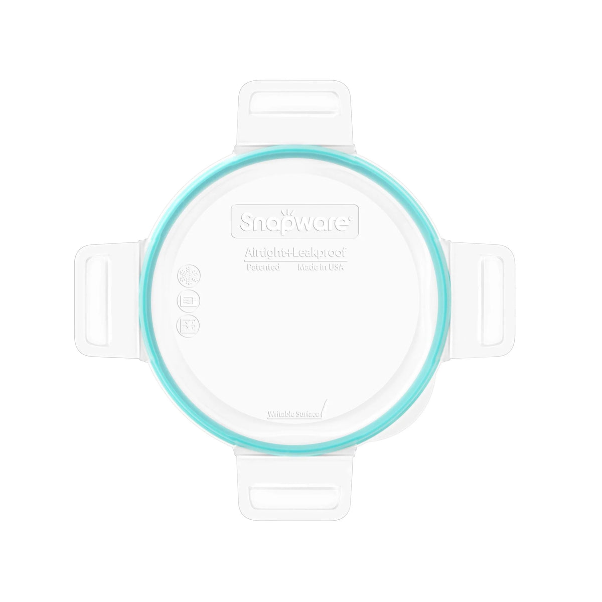 Snapware® Total Solution® Medium Round Plastic Lid with Teal Seal